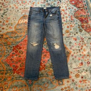J Crew Distressed Boyfriend Jeans